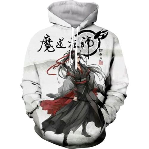 Hot Anime Mo Dao Zu Shi 3D Print Cosplay Women Hoodies Streetwear Sweatshirt Harajuku Men Tracksuit Unisex Fashion Girls Clothes
