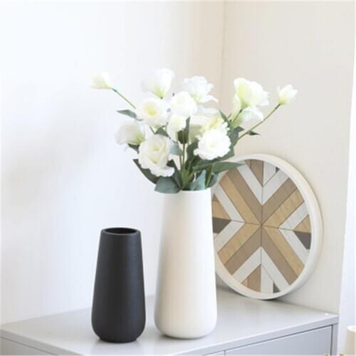 Ceramic Vase Tabletop Vase Black White Dried Flower Containers Home Decor Desktop Decorative Vase Wedding Gifts Modern Vase