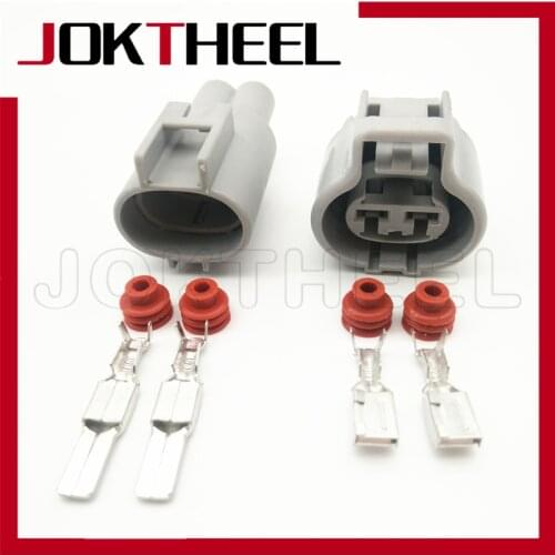 1/5/10/20 set kit Te tyco 2 Pin male female gray Toyota Buick Excelle RAV4 electronic fan plug auto connector 176146-6 176143-6