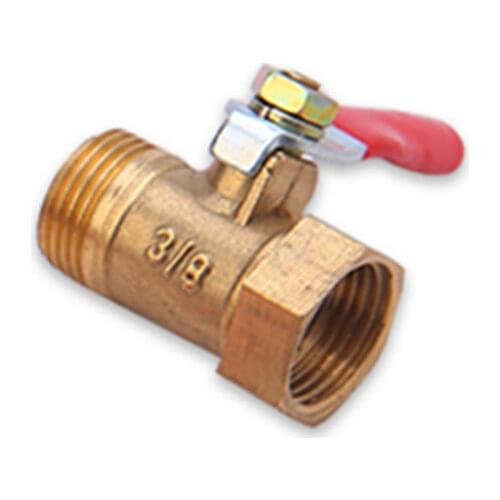Brass small ball valve 1/8" 1/4'' 3/8'' 1/2'' Female/Male Thread Brass Valve Connector Joint Copper Pipe Fitting Coupler Adapter