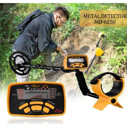 MD-6250 Professional Metal Detector High Performance Underground Metal Detector MD6250 Three Detect Mode Coins Jewelry All Metal