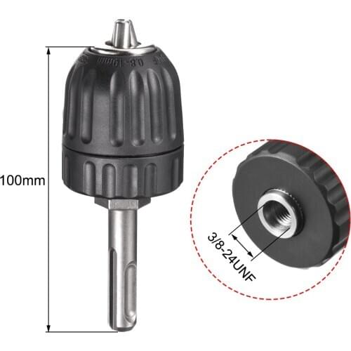 Multi-Function Drill Chuck Connecting Rod Mini Self-Tightening Wrench Conversion Bit Drill Chuck Self-Locking 0.6-6 1-13