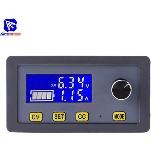 Diymore CC/CV DC-DC 6-32V to 0-32V 5A Adjustable Step-Down Power Supply Voltage Regulator Buck Converter Module with LCD Display