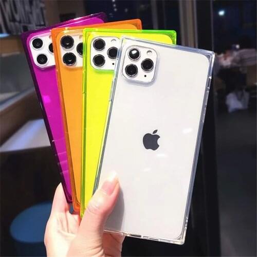 For iPhone SE2 11 Pro Max Soft Silicon Bumper Shockproof Case For iPhone X XR Xs Max Full Transparent Cover on the 6 6S 7 8 Plus