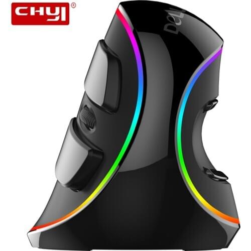 Delux M618 PLUS Wired Mouse RGB Ergonomic Vertical Mouse USB Computer Gaming Mice 6D 4000DPI Optical Right Hand Mice For Laptop