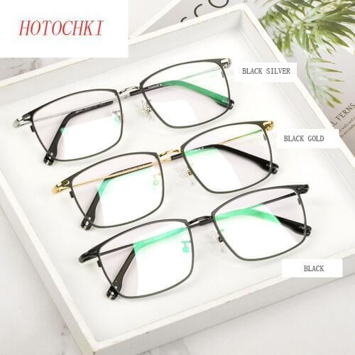Pure Titanium Glasses Frame Men Square Eyewear Male Classic Full Optical Prescription Eyeglasses Frames Gafas Oculos EJ85351