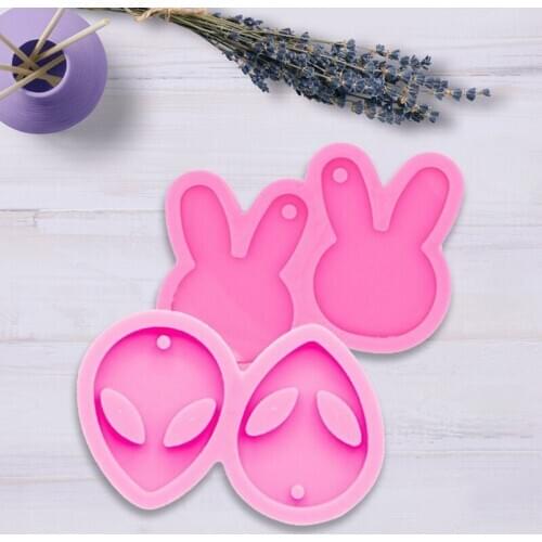 Earrings Epoxy Resin Mold Eardrop Pendant Silicone Mould DIY Crafts Jewelry Making Tool