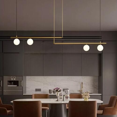 Nordic led glass ball hanging lamp luminaire suspendu monkey lamp pendant lights kitchen fixtures living room dining room