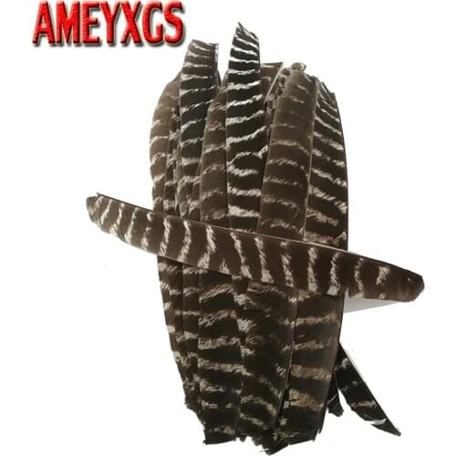 30/50/100pcs Archery Arrow Feather Left Wing Full Length Real Turkey Feather Hunting Arrow Accessories