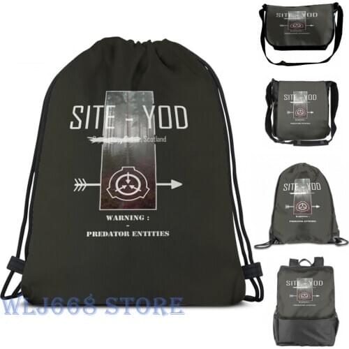 Funny graphic print shoulder Bags women Site-Yod SCP Visual 2 Single shoulder backpack travel for men Gym Bag