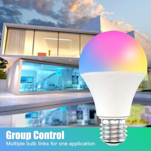 15W WiFi Smart Light Bulb E27 B22 Dimmable RGB+CCT 85-260V Smart Light Bulb Voice Control Work With Alexa Google Home