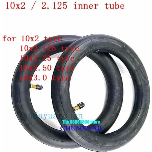 Inner Tube 10 x 2 / 2.125 with a Straight valve fits Gas Electric Scooters E-bike Schwinn Kids 3 Wheel Bicycle 10inch inner tyre