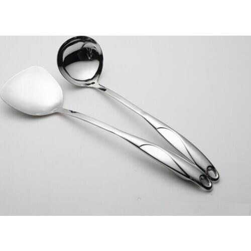 High Quality Stainless Steel Cooking Tools Spoon Shovel Cookware Kitchen Tools Cocina Utensilios Spatula Ladle Kitchenware