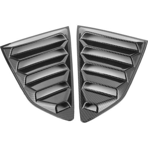 Rear Window Louver Shutter Covers Carbon Fiber Style Fit for Chevy Camaro 2016 2017 2018 2019 2020 Window Louver New