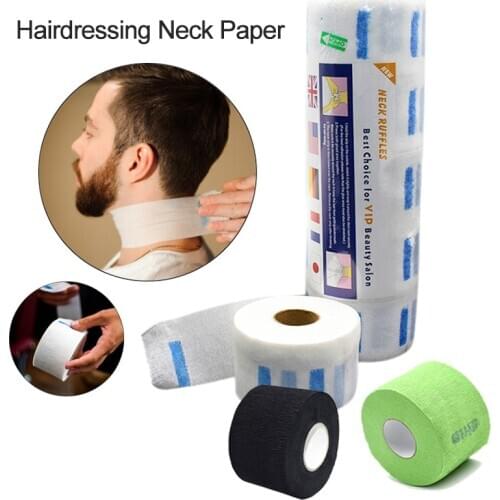 1 Roll Salon Barber Hair Dresser Professional Neck Paper Roll Cutting Dressing
