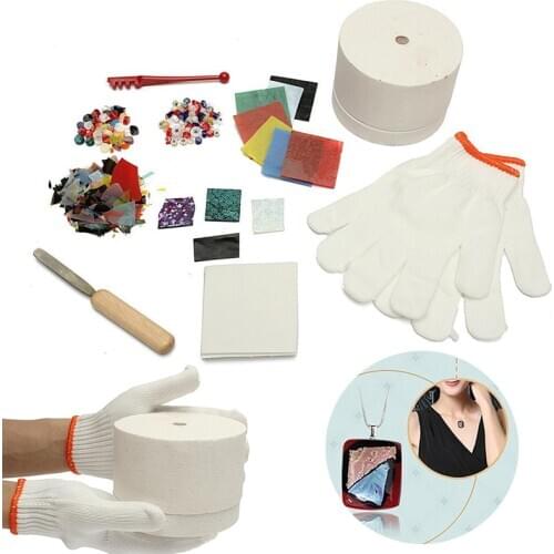 10pcs/set Professional Microwave Kiln Tool Set Stained Glass Fusing Supplies DIY Kits