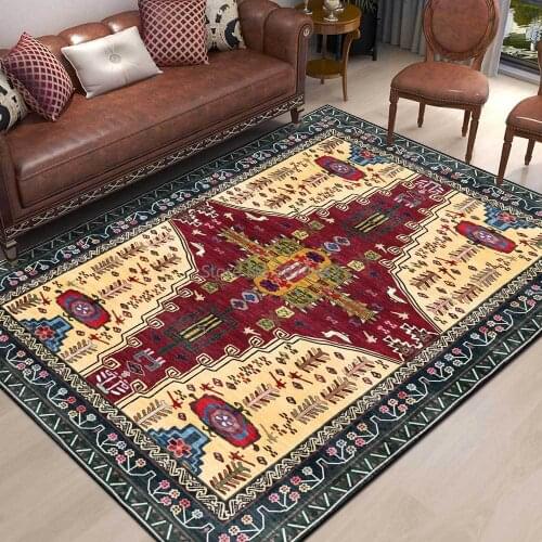 200*300cm Retro Exotic Persian Turkey Moroccan Ethnic Style Living Room Bedroom Bedside Carpet Floor Mat Customization