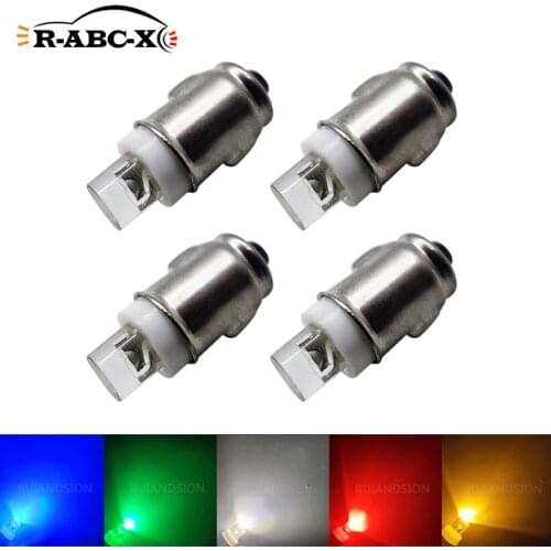 4pcs Blue BA7S LED DASHBOARD GAUGE WARNING SWITCH BULB 12V RED WHITE GREEN AMBER GLB281