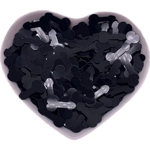 500pcs Black Hen Party Penis Confetti Bachelorette Hen Wedding Adult Birthday Gay lingerie Bridal shower Parties Decorations