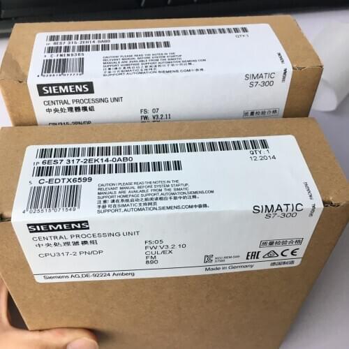 6ES7317-2EK14-0AB0 SIMATIC S7-300 PLC CPU module 6ES7 317-2EK14-0AB0