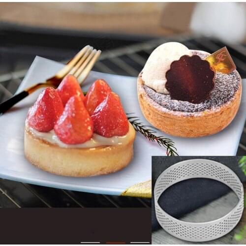 Non-Stick Stainless Steel Material Home Bake Large Size Tart Ring Mousse Circle Cake Mould Baking Tool