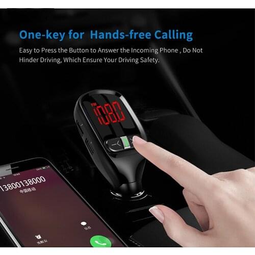 G11S Wireless Fast Car Kit Charger Bluetooth Car MP3 Player FM Transmitter 3.1A Dual USB Ports Charge Support TF Card