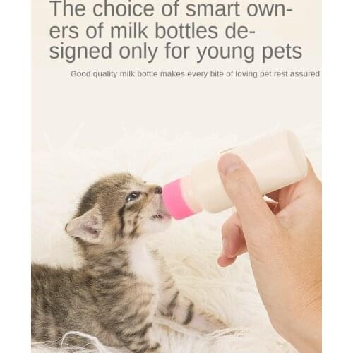 Cat Bottle, Kittens Milk, Kittens Special Nipple, Kittens Breast Feeder, Soft Newborn Pet Cat Supplies Dog Water for Pups