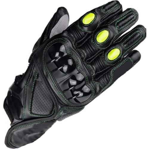Black Yellow Motocross S1 Racing Glove Motorcycle Leather Gloves For Motorbike Street Moto