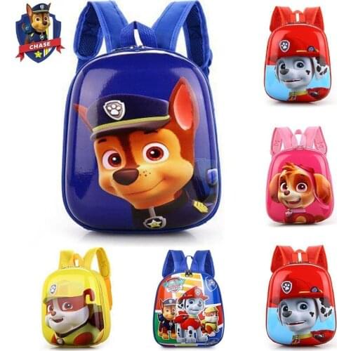 Paw Patrol Chase Cartoon Dogs 3D Childrens Schoolbags Backpack Girls Boy Shoulder Bag Students School Bag Knapsack Kindergarten
