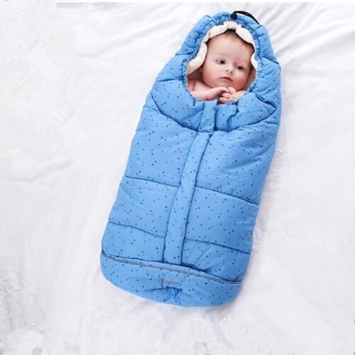 Baby Sleeping Bag Winter Envelope For Newborns Sleep Thermal Sack Cotton Kids Sleep Sack In The Carriage Schlafsack