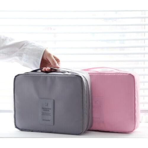 Travel Cosmetic Makeup Toiletry Case Wash Organizer Storage Pouch Bag Waterproof wash bag with cotton cosmetic bag storage bag