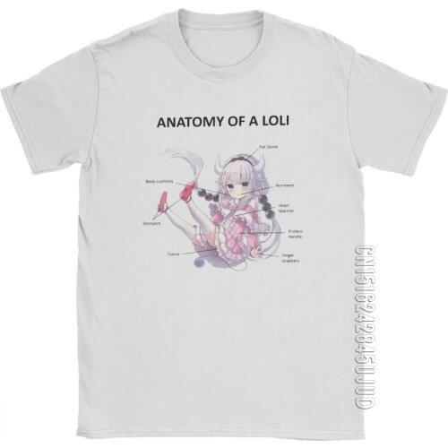 Anatomy Of A Kanna T-Shirts For Men Kamui Chan Kobayashi Funny Cotton Male Tees Crewneck Camisetas T Shirt Plus Size Clothes