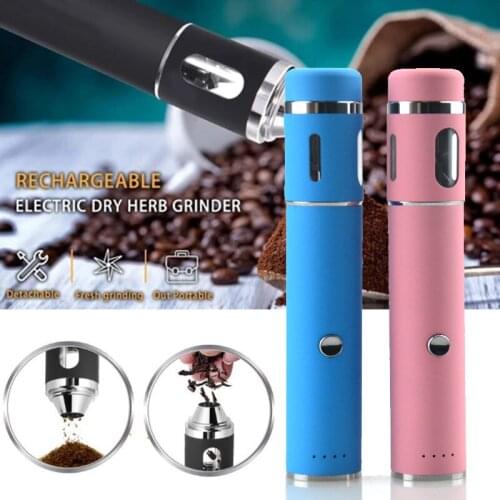 Herb Grinder Handheld Electric Grinding Pen USB Rechargeable with Metal Blades MAZI888