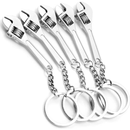 Wrench Keychain Car Key Ring Tools Auto Accessories For Renault bmw audi lada opel skoda mazda seat fiat Renault Megane