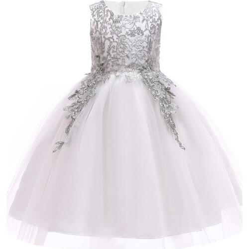 Girls' summer dress lace dress wedding photography dress Christmas dress suitable for 3-10-year-old girls