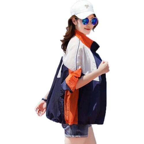 Casaco Feminino Sun Protection Jacket Women Loose Outwear Tops 2021 New Summer Casual Thin Short Coat Female Sports Jackets
