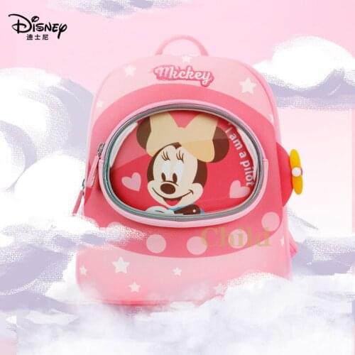 Disney Kindergarten Boys and Girls Lightweight Schoolbags Childrens Trendy Waterproof Backpacks Baby Cute Anti-lost Backpacks