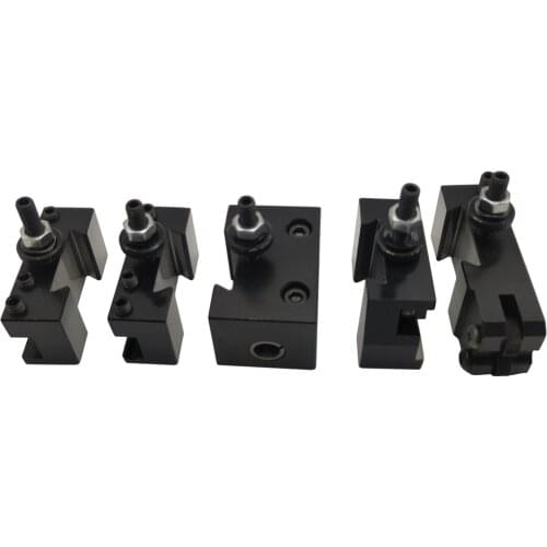 6pcs 250 Cuneiform Type Quick Change Toolpost Tool Holder Set with 6-9" Lathe Swing 001-010 Series Wedge GIB Type Lathe Tools