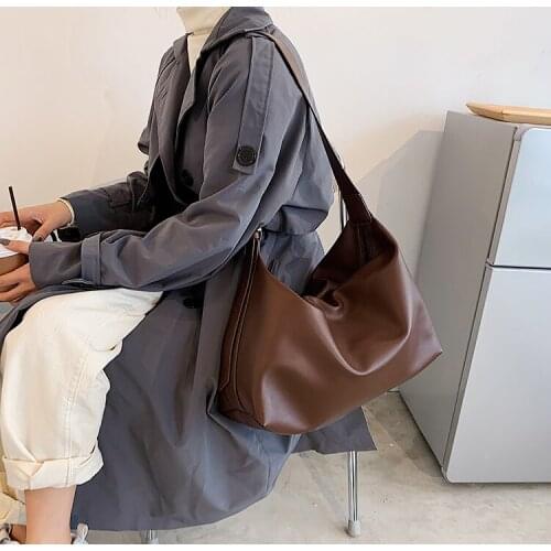 2021 NEW Womens Handbags Purses Large Capacity Casual Fashion Vintage Style Bags Women Shoulder Bag PU Leather Shopping Bags