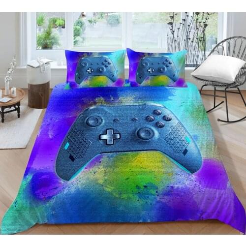 New Colorful Galaxy Game Pad Printing Bedding set Duvet cover with pillowcases All sizes Home Decor 2/3 pieces
