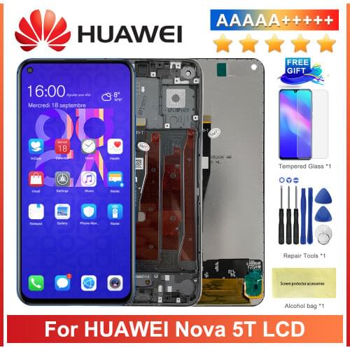 Original 6.26'' LCD Display for Huawei Nova 5T YAL-L21 L61A L71A LCD Screen Touch Display Digitizer Replacement Nova 5t Display