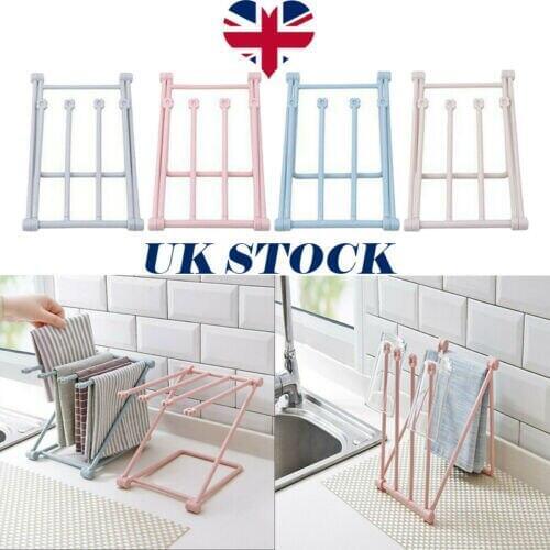 US Stock Towel Rack Hang Holders Organizer Bathroom Kitchen Home Cupboard Hanger