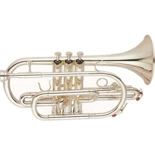 Silver plated Brass body Cupronickel valves Tone Bb Cornet
