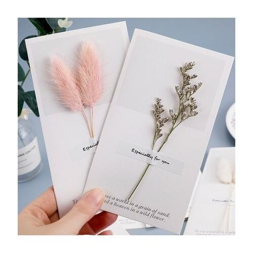 Greeting card high end birthday gift Thanksgiving blessing thank you small card retro DIY homemade materials Christmas gifts