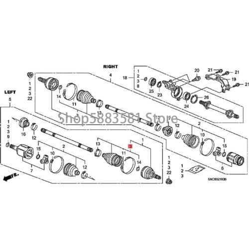 Car Outer ball cage dust cover Outer connector dust cover hon dac ivi chy bri d Outer dust cover of front axle shaft Dust cover