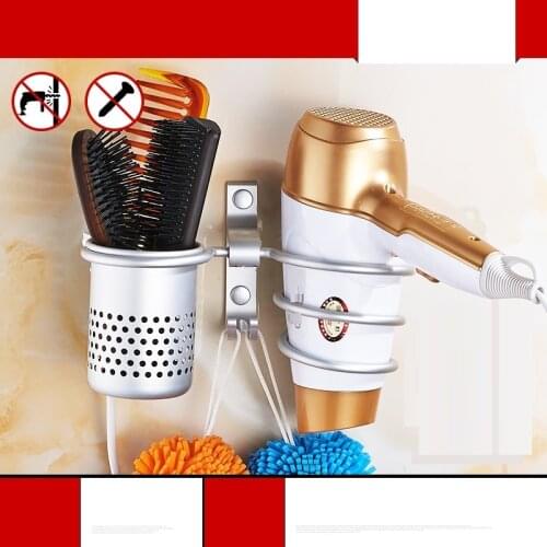 Prateleira Corner Storage Hair Dryer Holder Bagno Repisas Rack Shelves Shower Banheiro Accessories Bathroom Wall Shelf