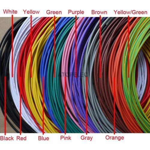 UL1007 PVC Tinned Copper Stranded Wire Cable Cord 300V 16AWG/18AWG/20AWG/22AWG/24AWG/26AWG/28AWG/30AWG Black/Brown/Red/Orange