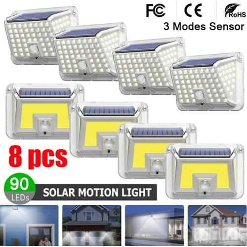Solar Powered Light PIR Motion Sensor Street Light IP65 Waterproof Outdoor Solar Wall Lamp Powered Sunlight For Garden Decoratio