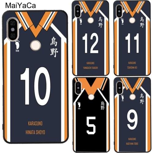 Haikyuu!!Karasuno Team Uniform For Redmi Note 9 Pro 8 8T 9S 9C 9A For Mi Note 10 Lite Mi 9T Pro A3 Case For POCO X3 NFC