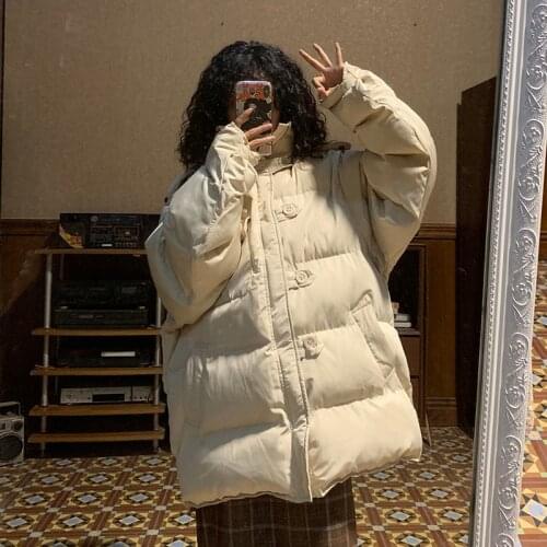 Women Winter New Mid-Long Warm Down Jacket Vintage Female Korean Fashion Warm Parkas Casual Thick Oversized Outwears